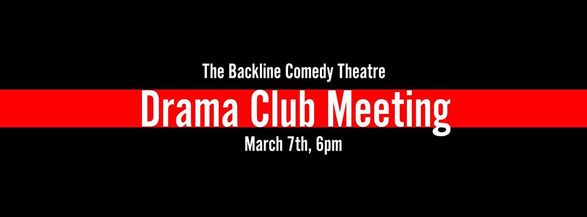 Drama Club Meeting