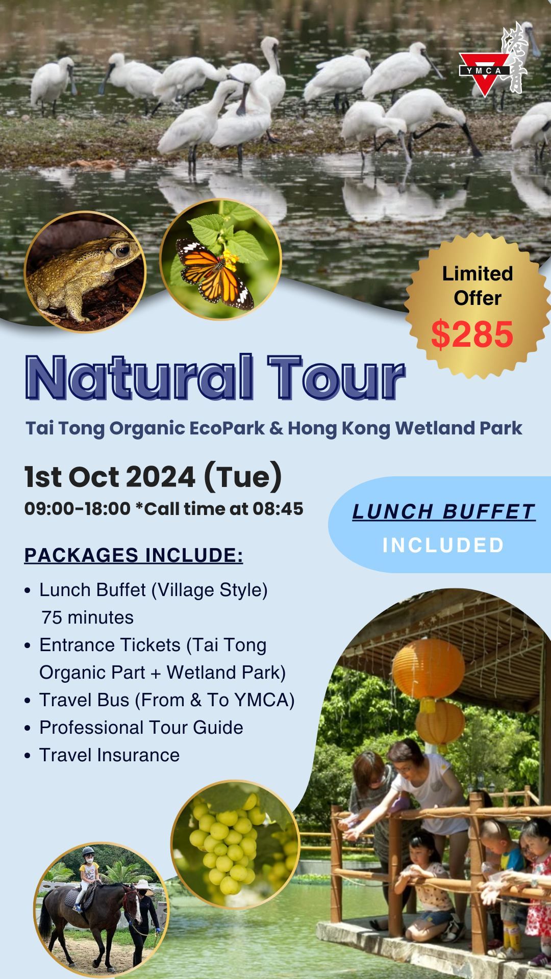 1-OCT TOUR: TAI TONG ORGANIC ECOPARK AND WETLAND PARK ADVENTURE TOUR\t