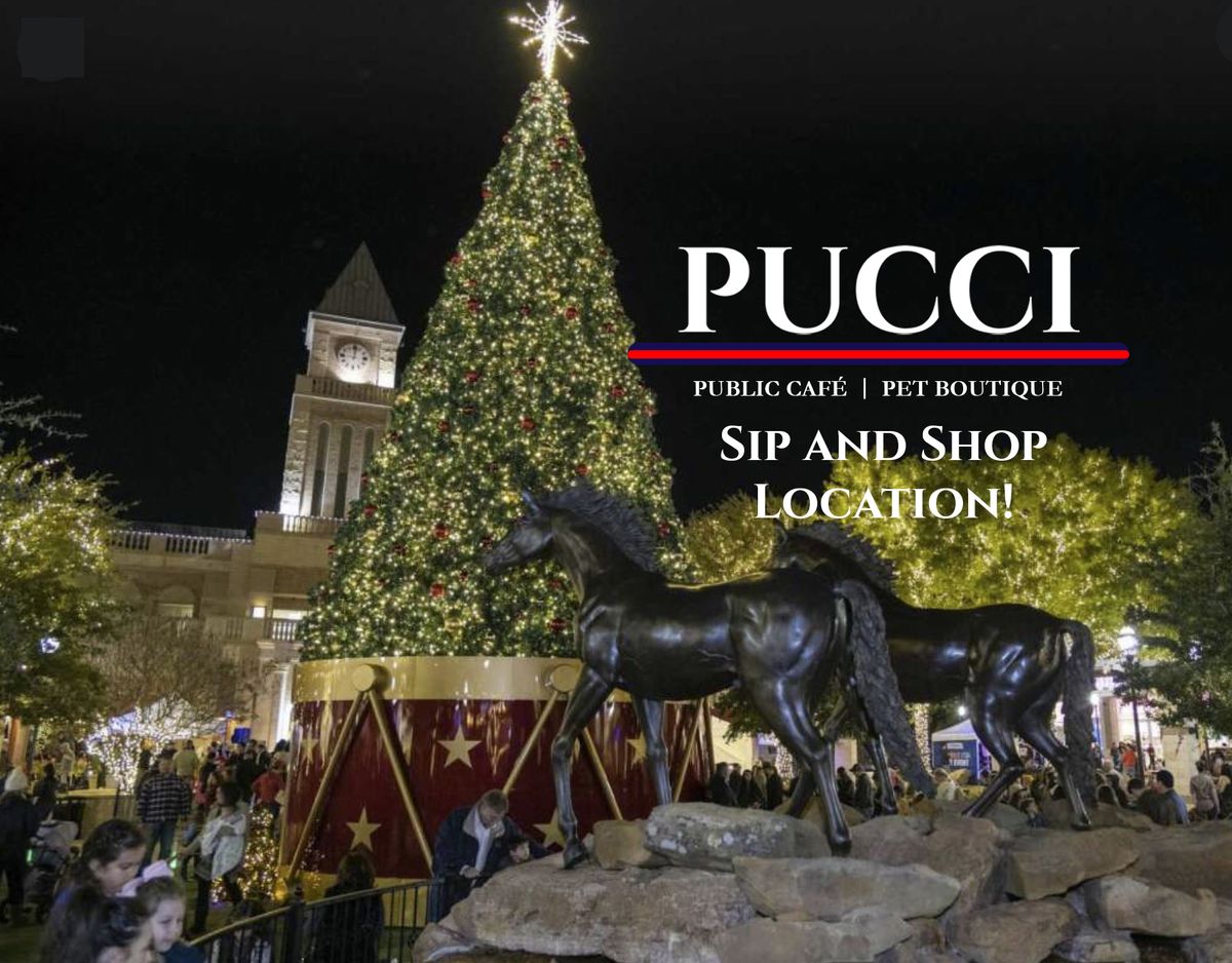 Sip and Shop Presented by PUCCI Cafe at Tree Lighting Event!