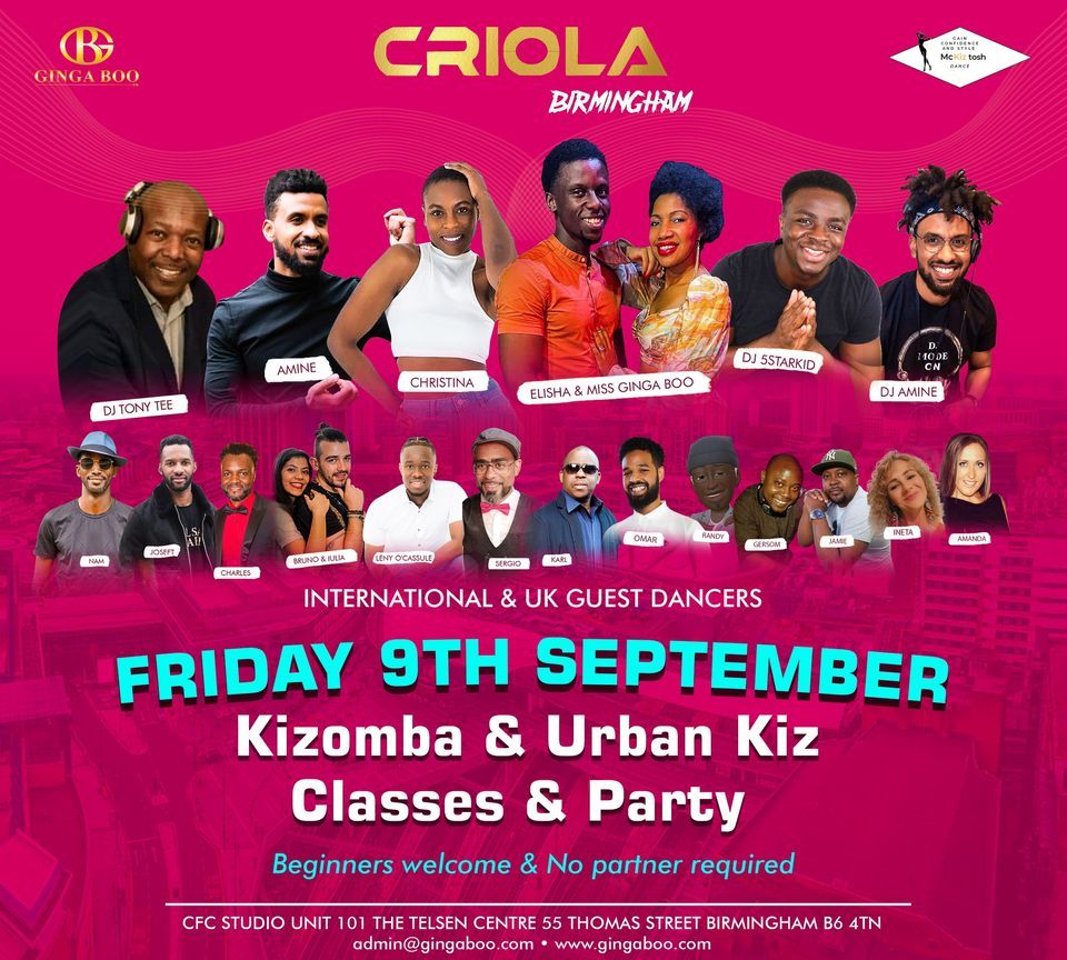 CRIOLA Birmingham -  Kizomba & Urban Kiz Classes & Party