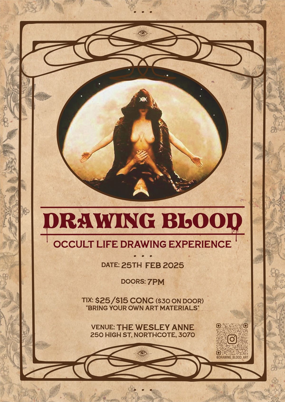 DRAWING BLOOD Occult Life Drawing 