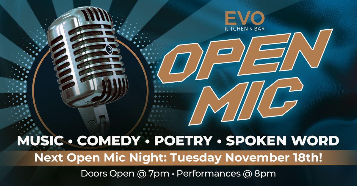 Open Mic Night at EVO Kitchen & Bar