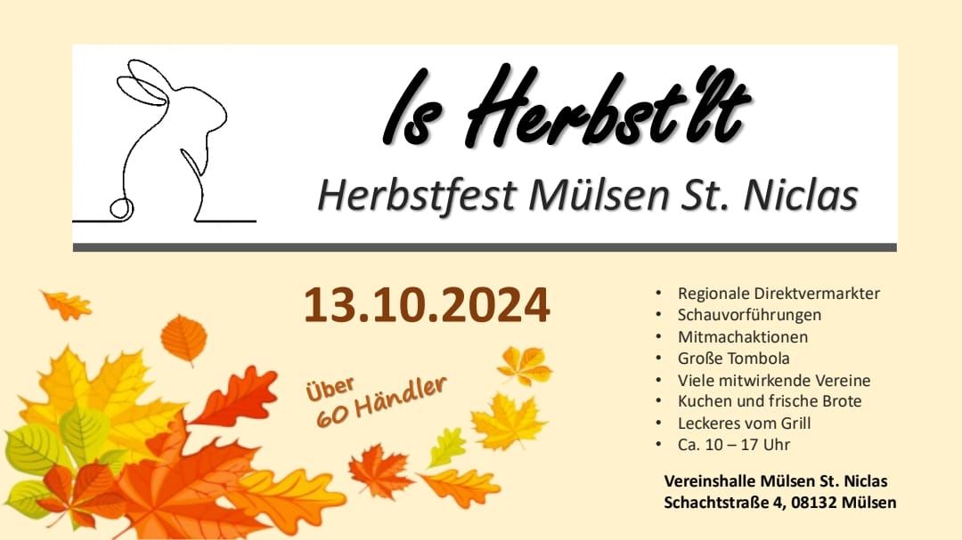 Herbstfest ,,Is Herbstl't" M\u00fclsen St.Niclas