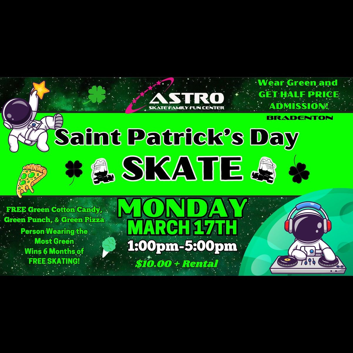 SAINT PATRICK'S DAY SKATE