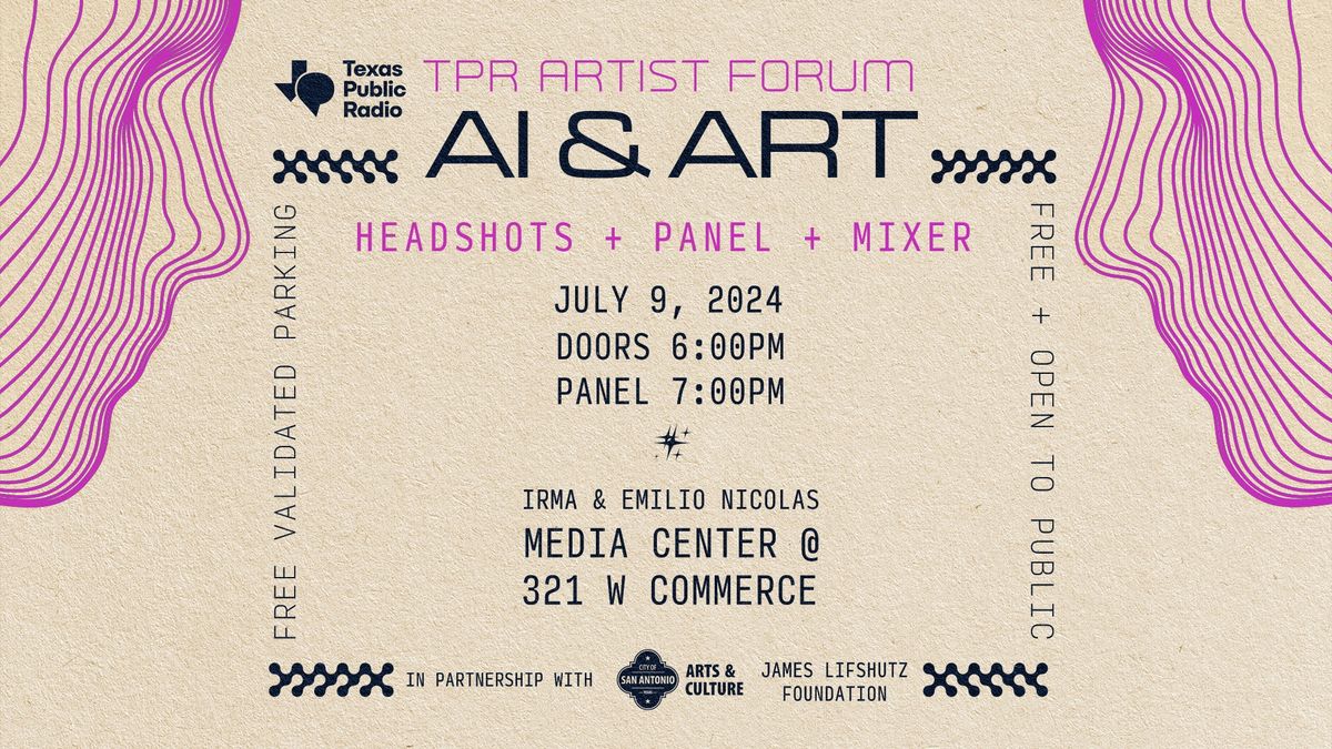 TPR Artist Forum: AI and Art 