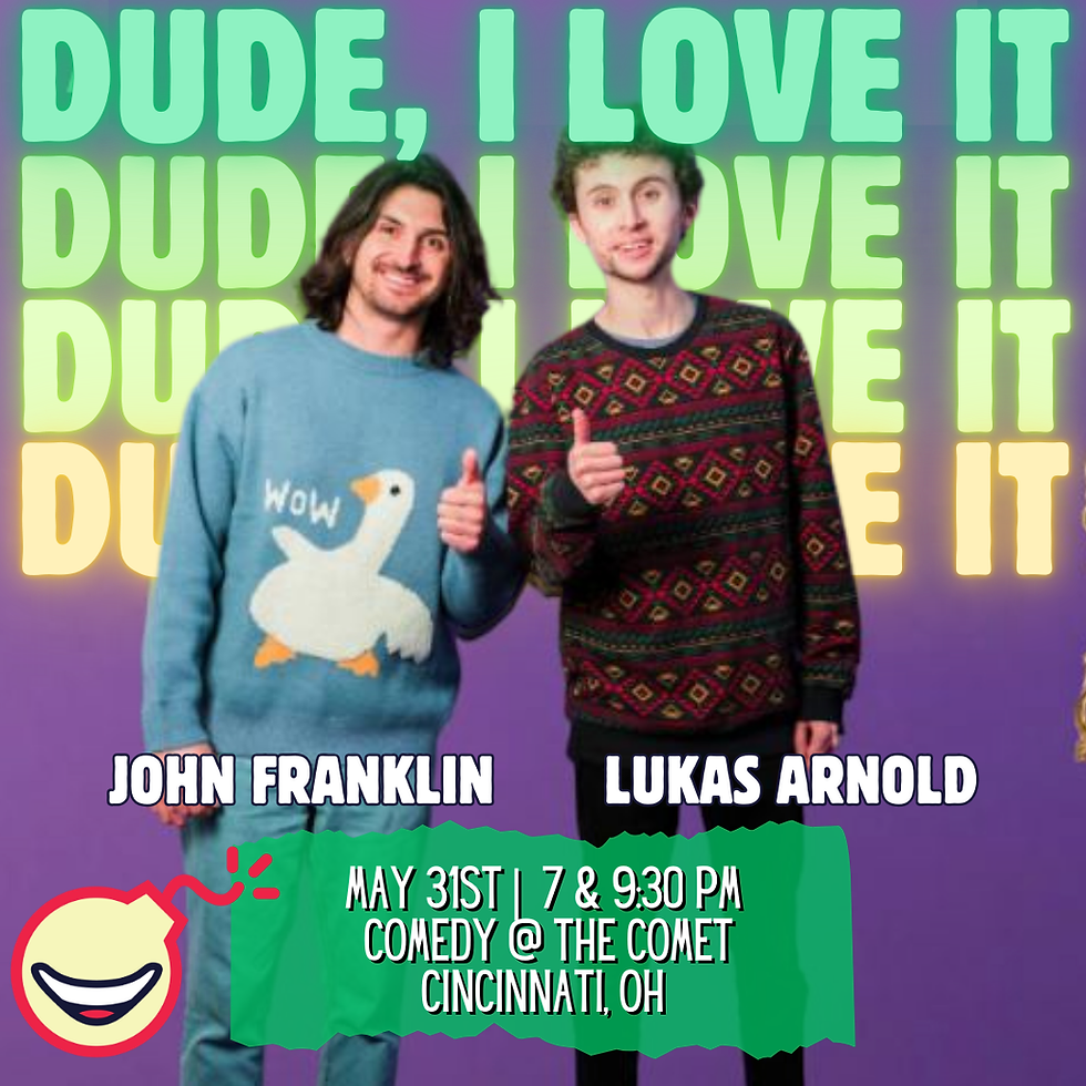 Lukas Arnold and John Franklin at Skyline Comedy Club