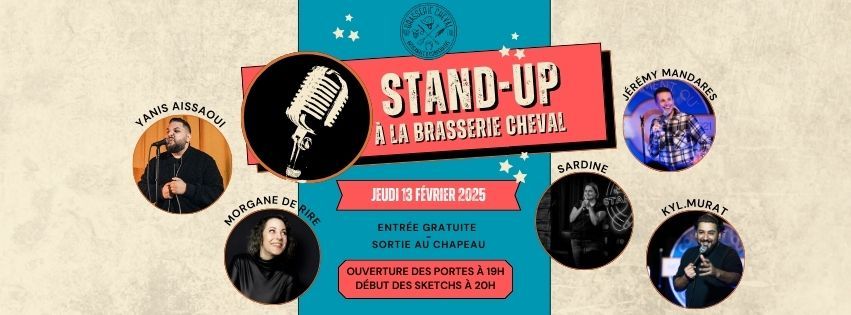 Soir\u00e9e stand Up Jeudi 13 f\u00e9vrier