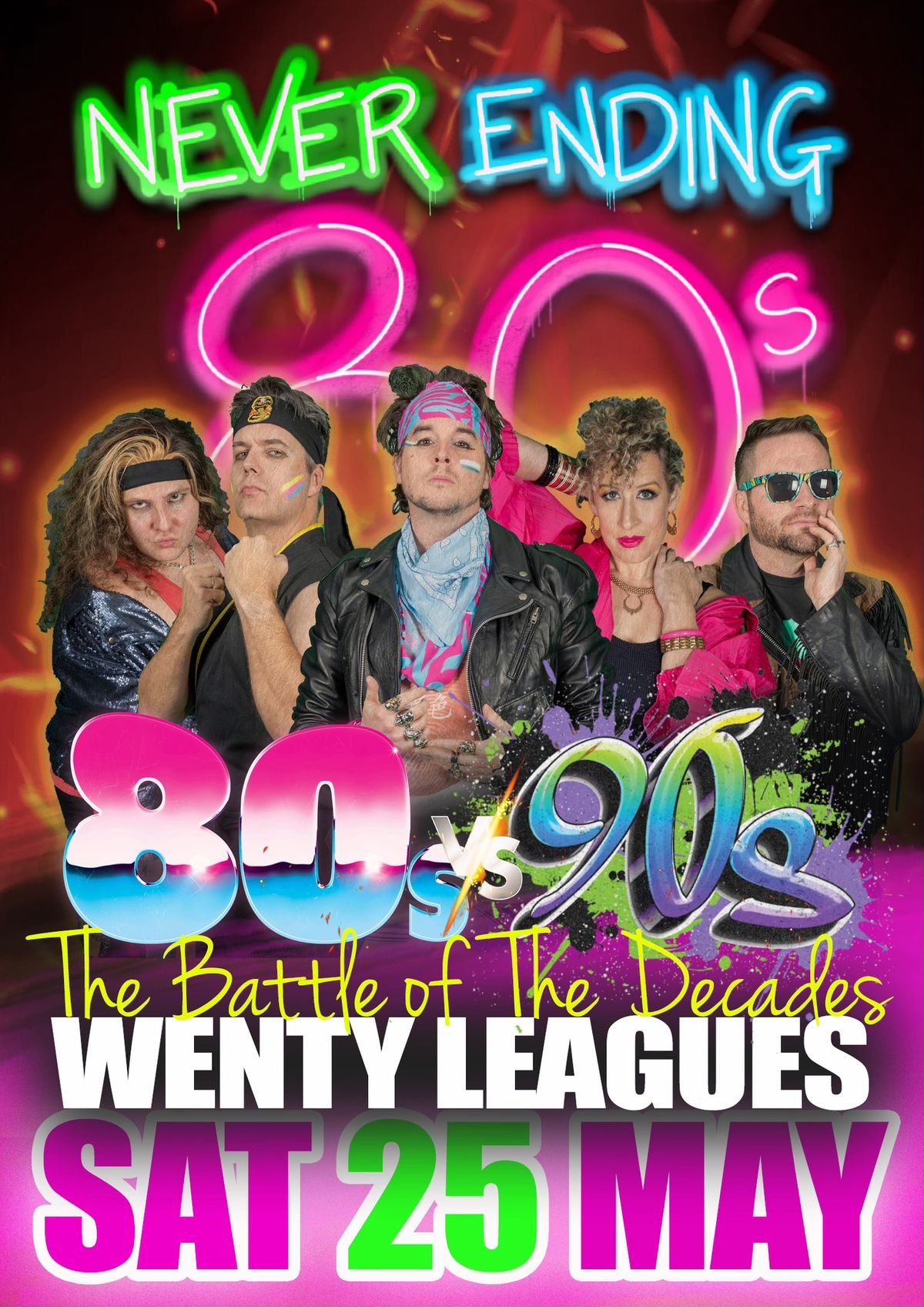 Never Ending 80s v 90s Party - Wenty Leagues 