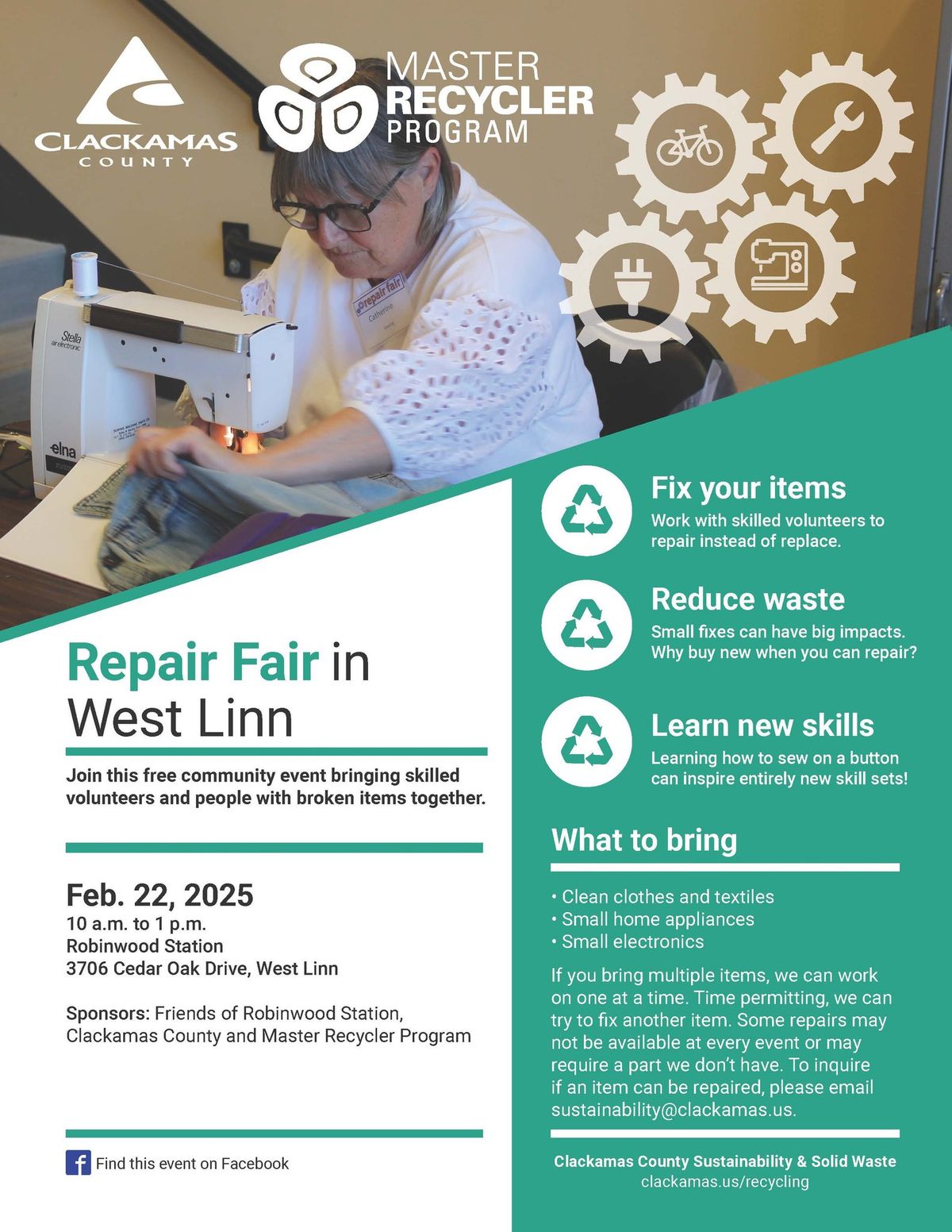 West Linn Repair Fair