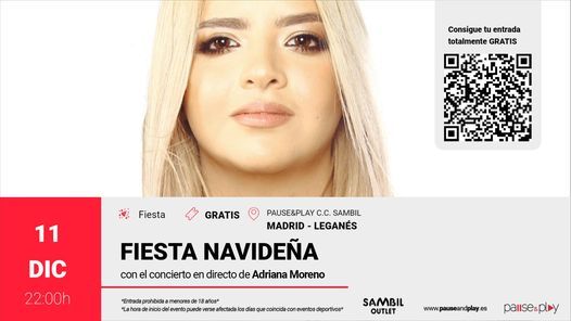 Fiesta navide\u00f1a con Adriana Moreno - Pause&Play C.C. Sambil