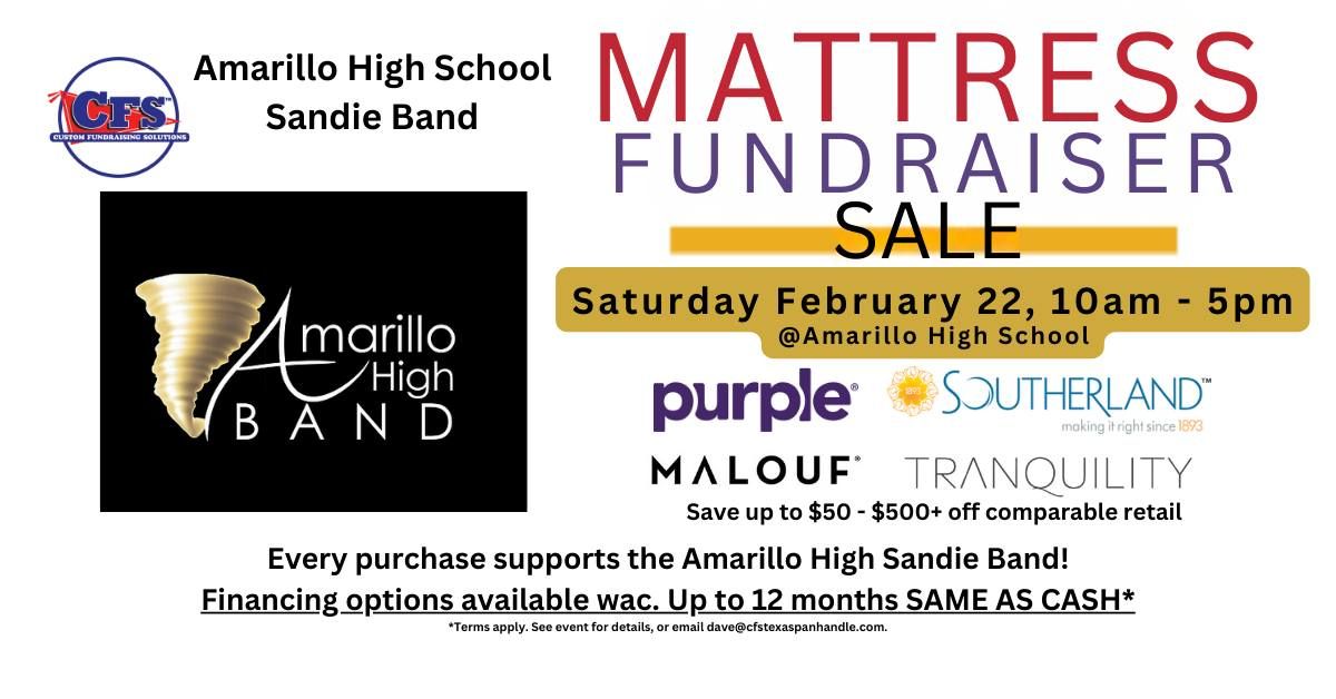 Amarillo High Sandie Band Mattress Fundraiser