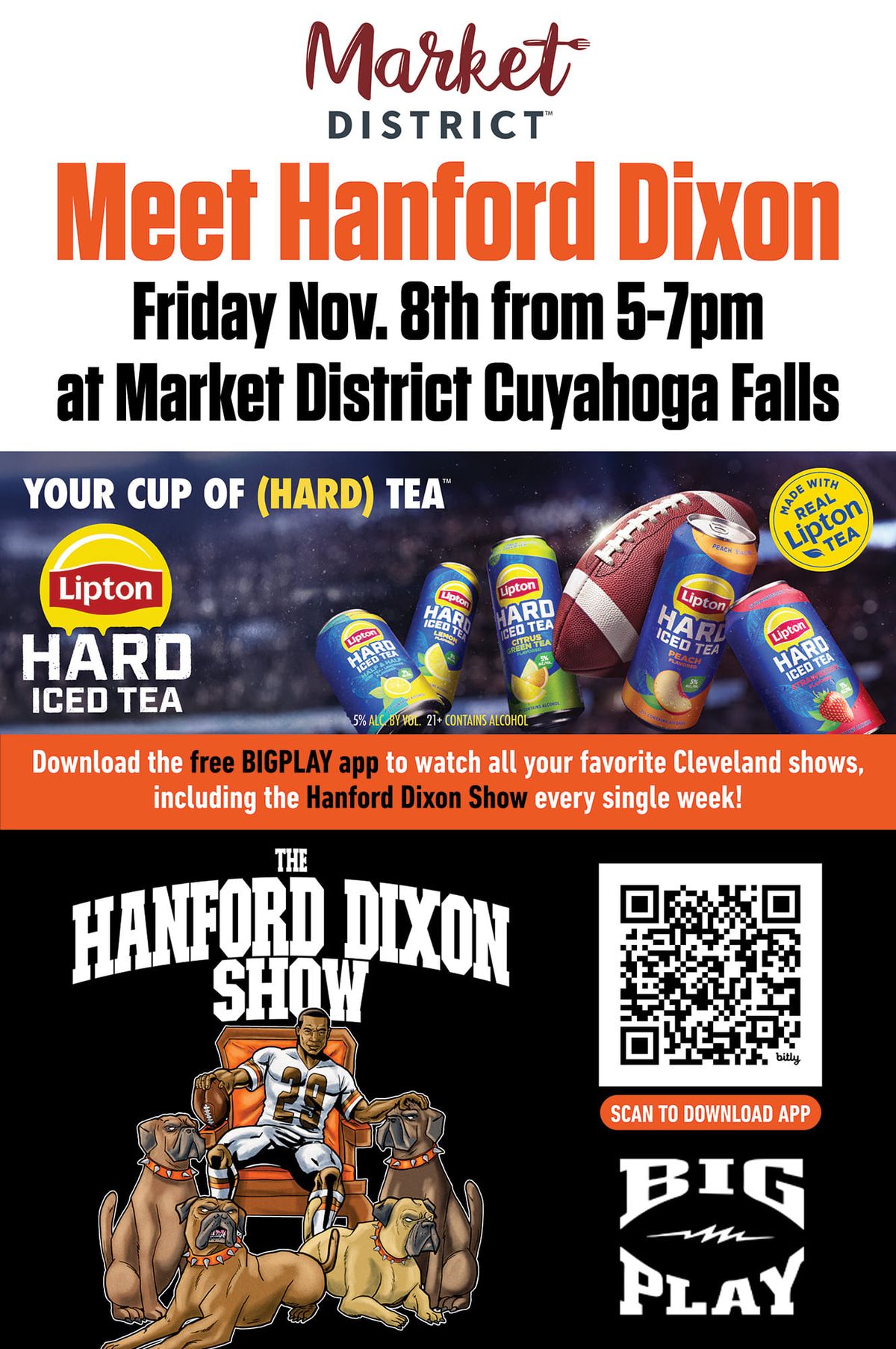 Meet Hanford Dixon sponsored by Lipton Hard Tea