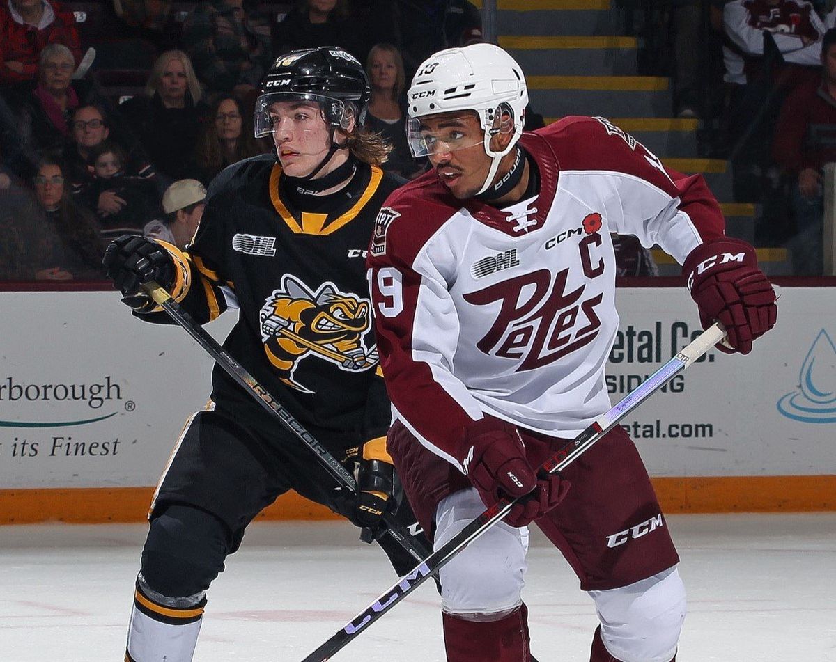 Sudbury Wolves at Peterborough Petes at Peterborough Memorial Centre