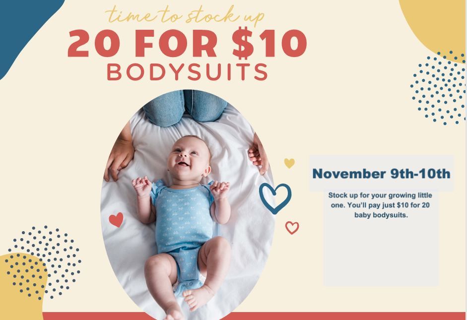 20 for $10 Bodysuits Event