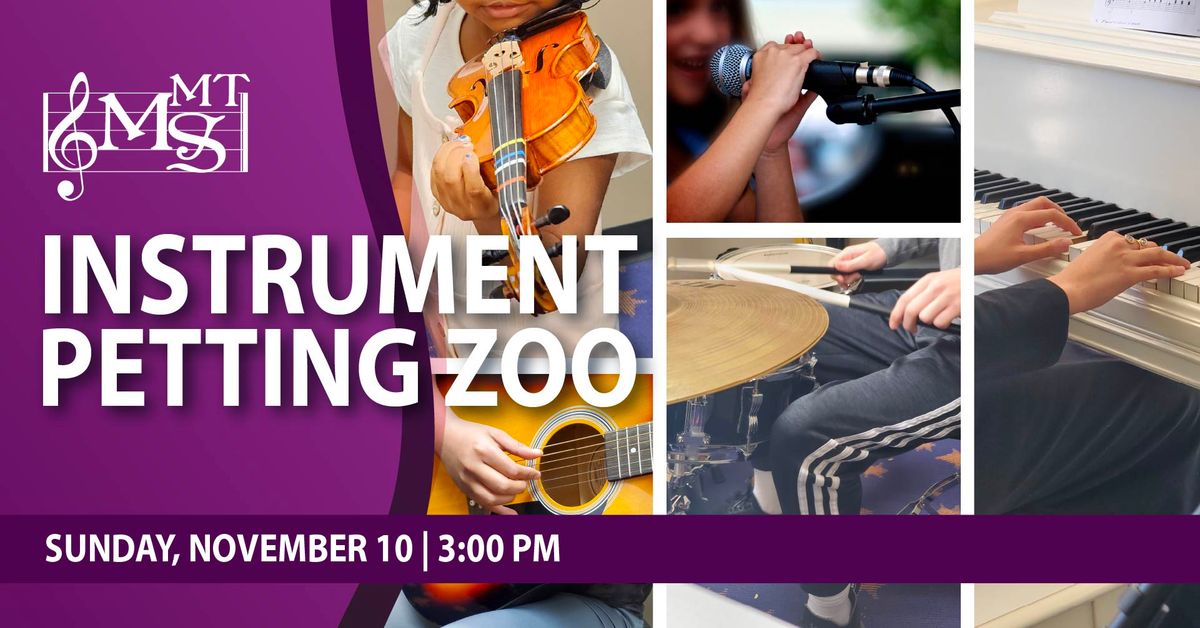 MTMS Instrument Petting Zoo & GRIN Fundraiser