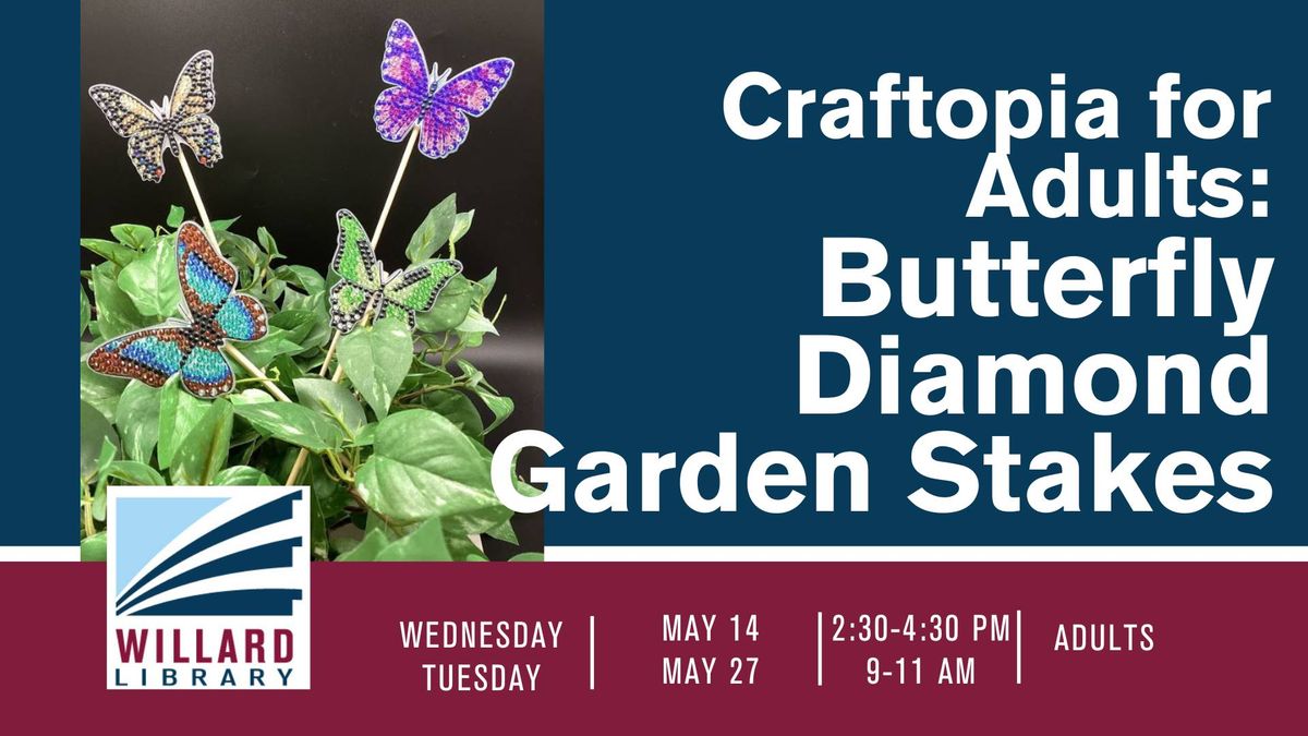 Craftopia For Adults: Diamond Garden Stakes