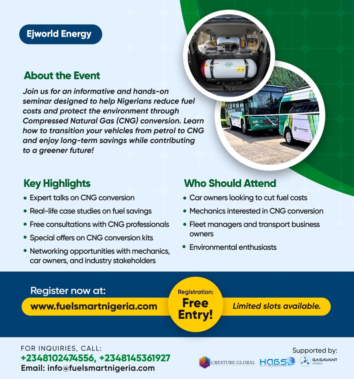 FUEL SMART NIGERIA: CUT COST WITH CNG