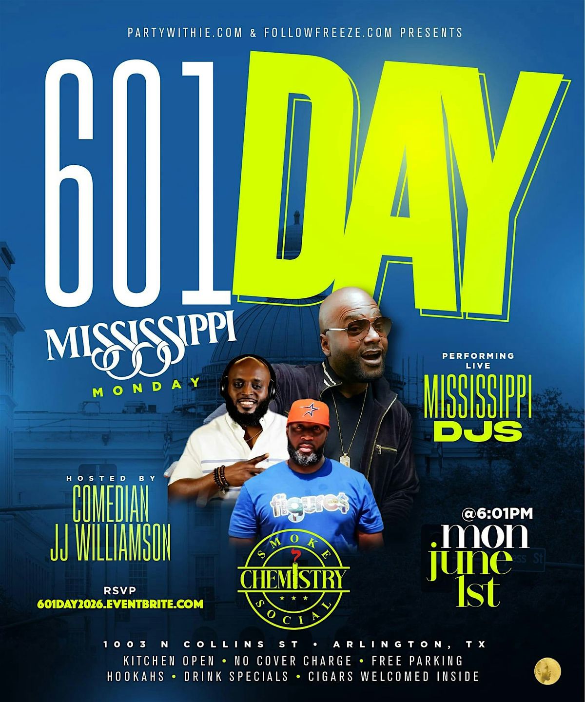 601 DAY: Mississippi Monday @ Smoke Chemistry