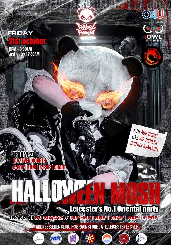 REBEL PANDA : HALLOWEEN MOSH \ud83c\udf83 (LEICESTER)