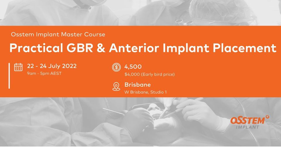 [Brisbane] Practical GBR \/ Anterior Implant Placement