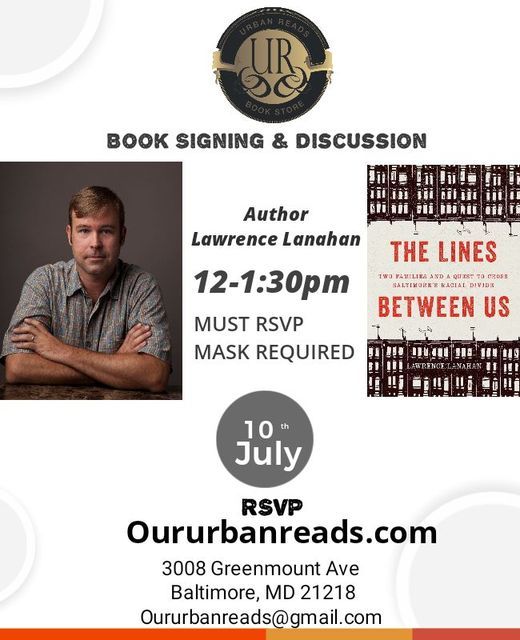 THE LINES BETWEEN US at Urban Reads with Lawrence Lanahan