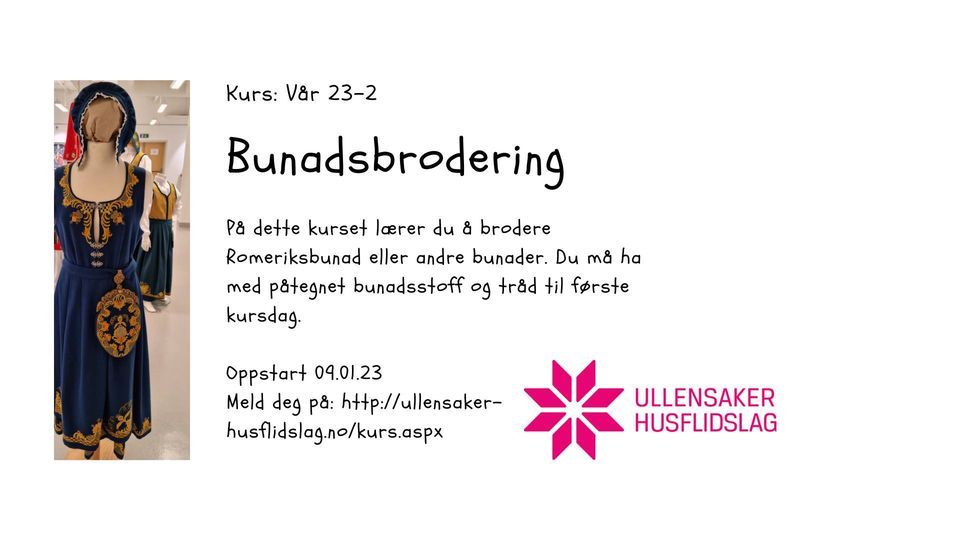 Fulltegnet V\u00e5r 23 \u2013 2 Bunadsbrodering 