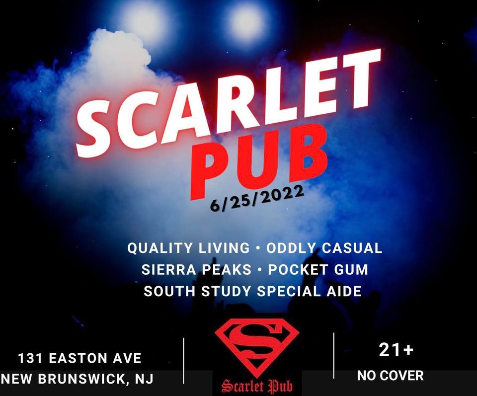 Scarlet Pub - Oddly Casual, Sierra Peaks, Quality Living, Pocket Gum, South Study Special Aide