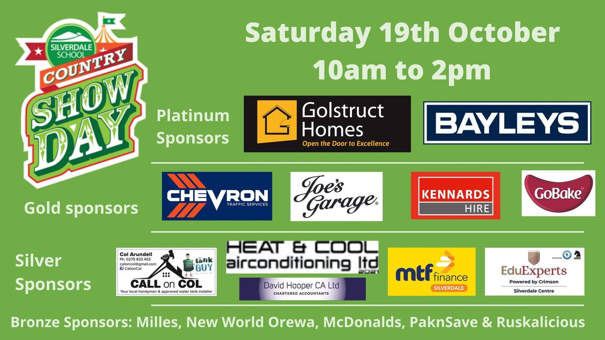 Silverdale School Country Show Day - Saturday 19 October 2024