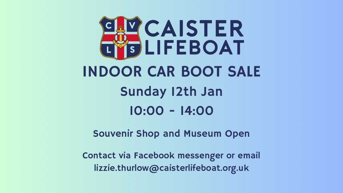 Caister Lifeboat Indoor Car Boot