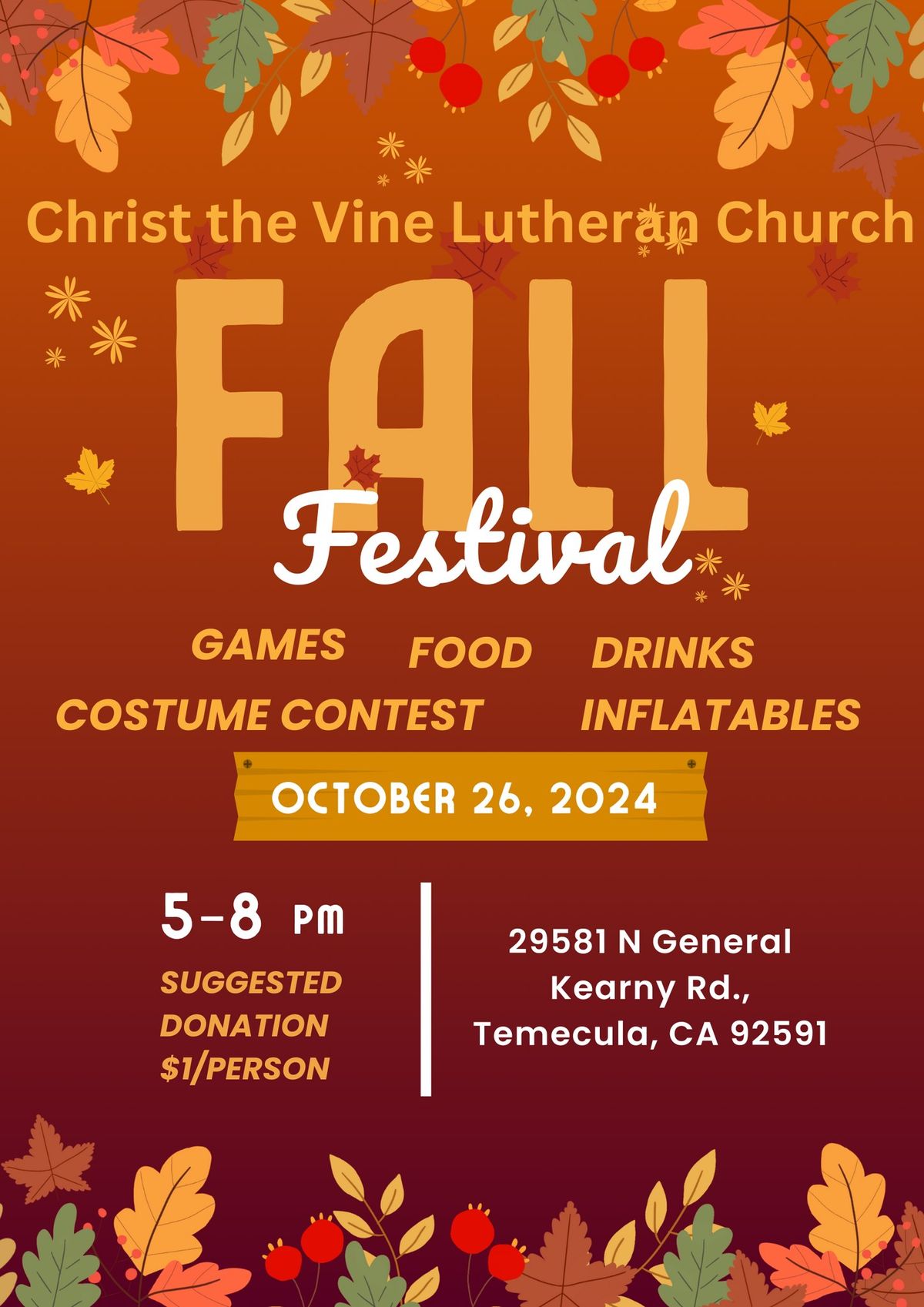 Fall Festival at Christ the Vine