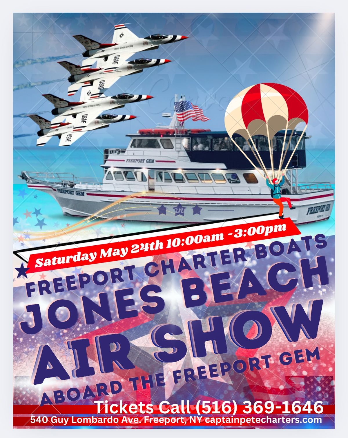 Jones Beach Air Show cruise - Freeport Gem