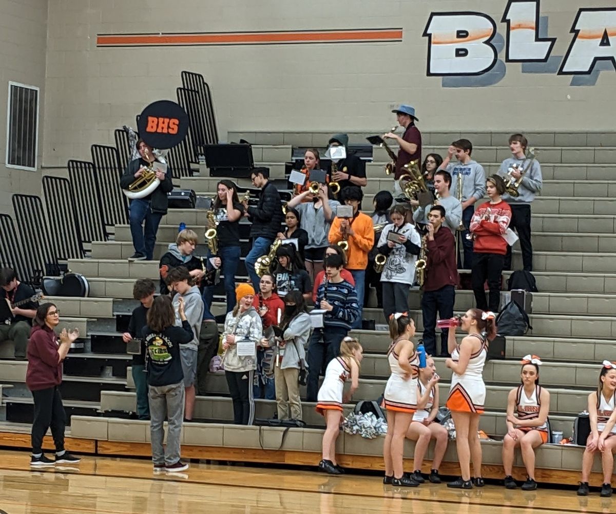 Blaine High School Pep Band to play at the Girls Home Basketball Game vs Lakewood