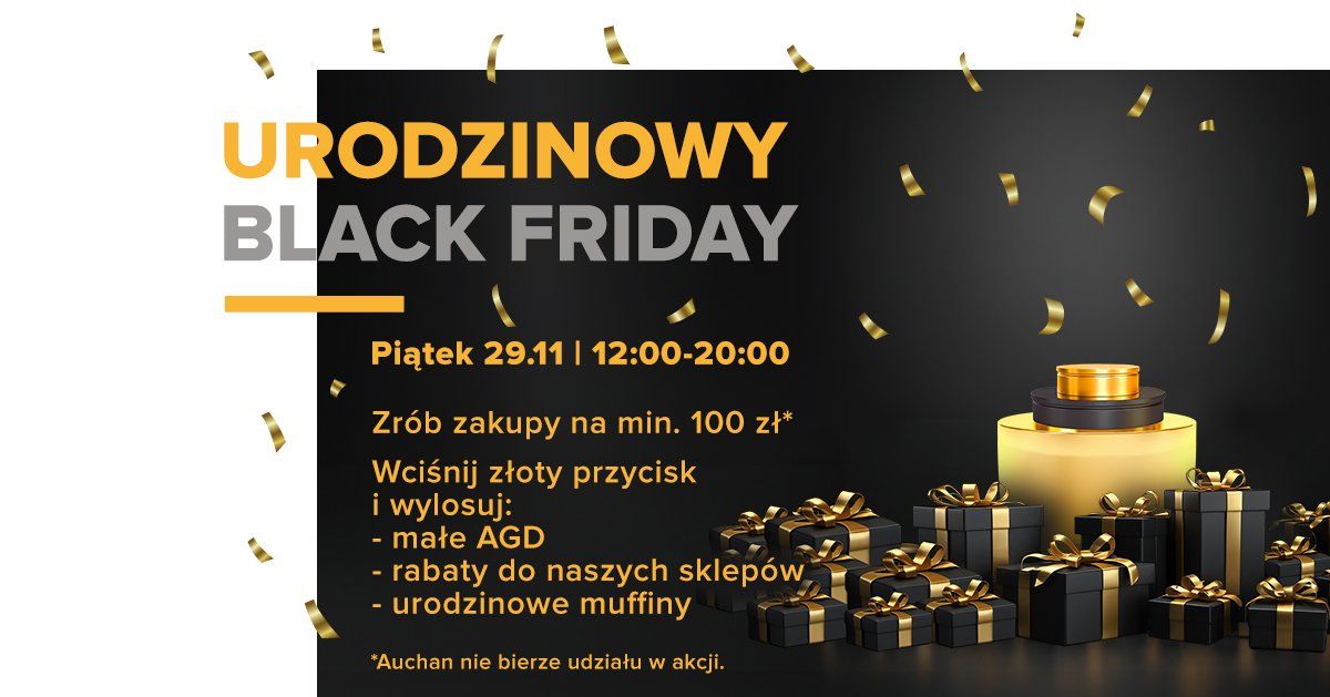 Black Friday i urodzinowe atrakcje w Galerii Bronowice