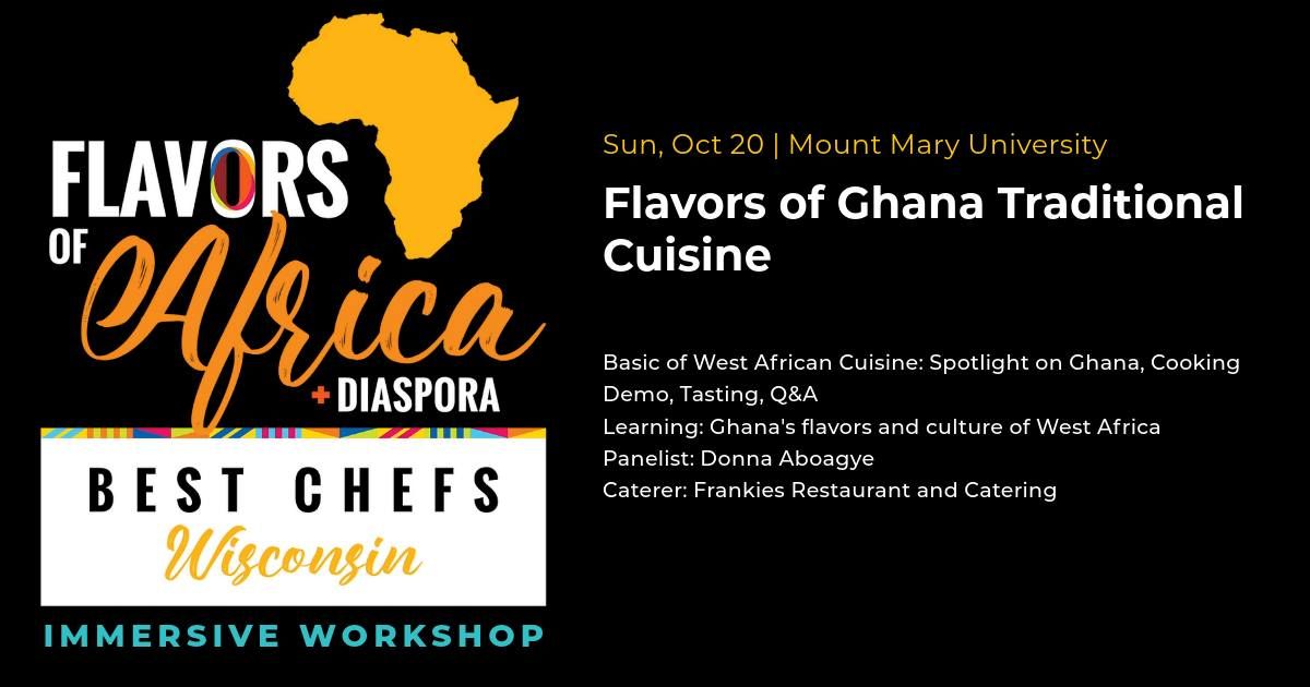 Immersive Workshop: East Meets West - The Tale of Two African Culinary Traditions