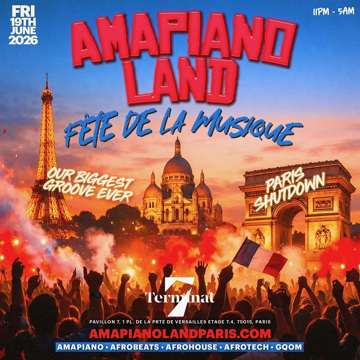 AMAPIANOLAND - Fete La Musique Festival (2000 AFROBEATS & AMAPIANO LOVERS)