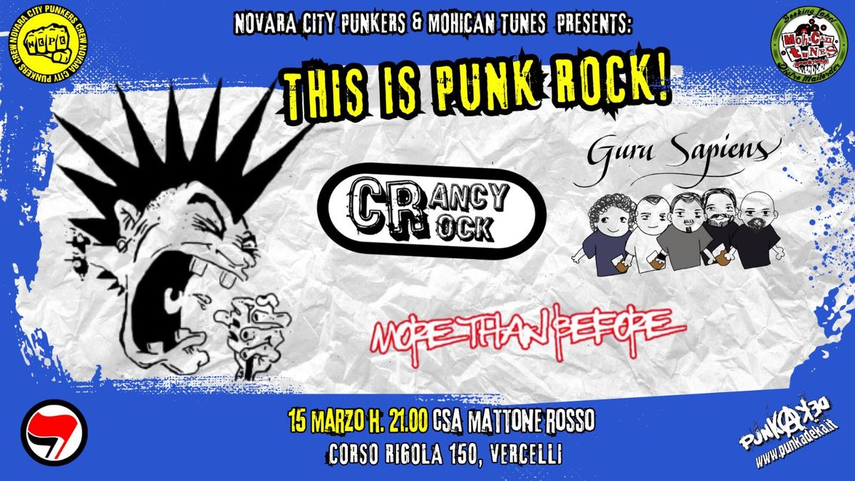 This is PUNK ROCK - Crancy Crock - Guru Sapiens - More Than Before