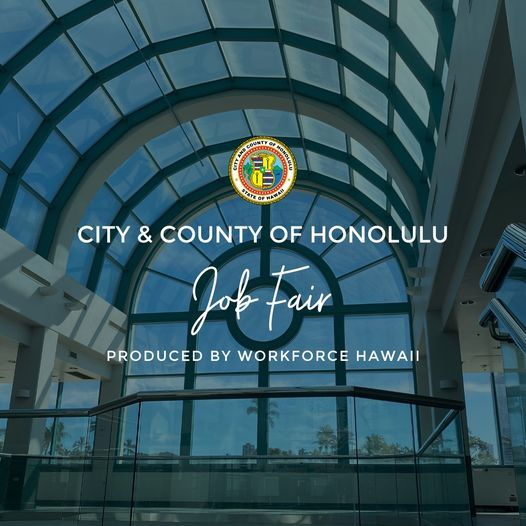Christmas At The County Of Hawaii Building 2022 City & County Of Honolulu Job Fair, Blaisdell Center, Honolulu, 26 January  2022