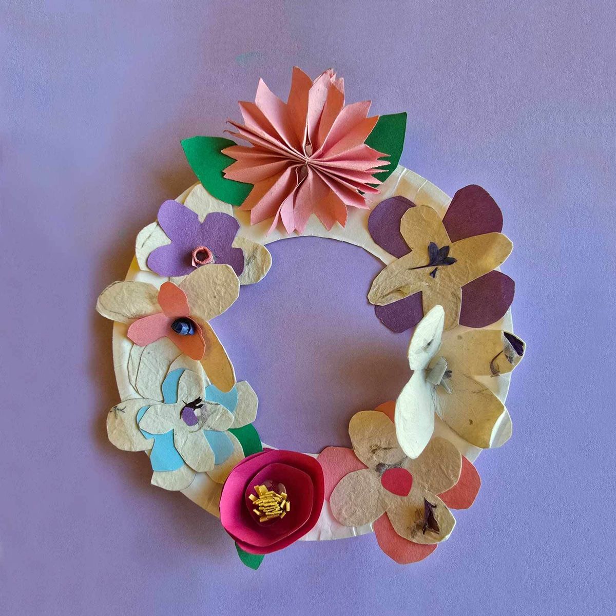 Paper Flower Wreaths