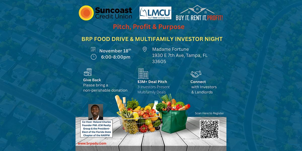BRP Food Drive & Multifamily Investor Night