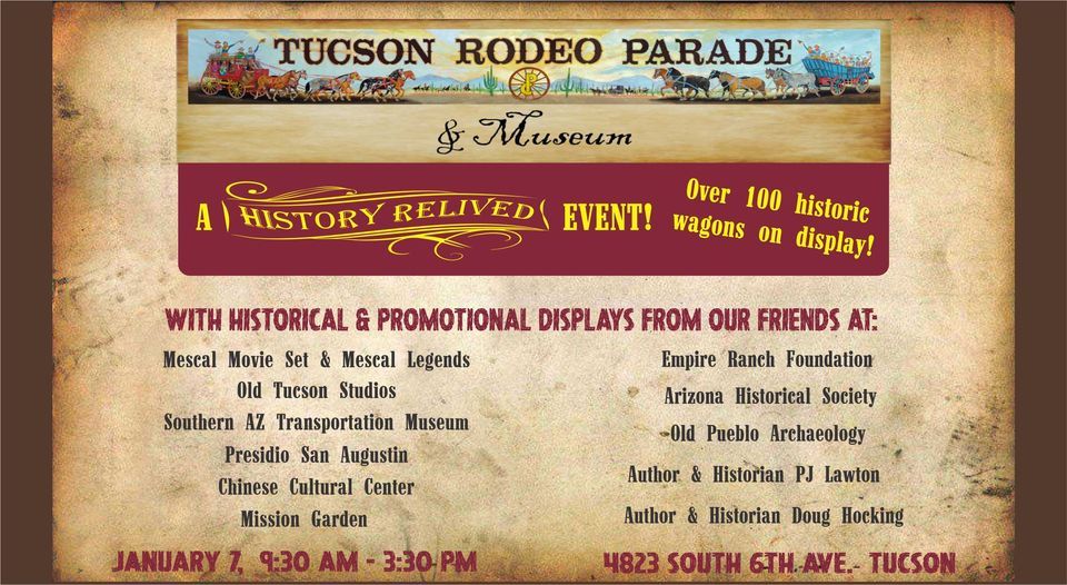 A History Relived Event at the Tucson Rodeo Parade Museum, Tucson Rodeo ...