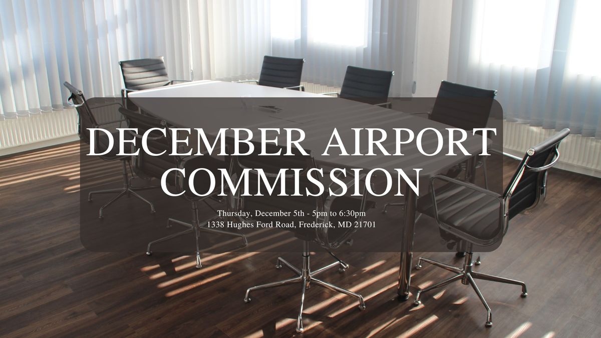 Frederick Municipal Airport Commission Meeting