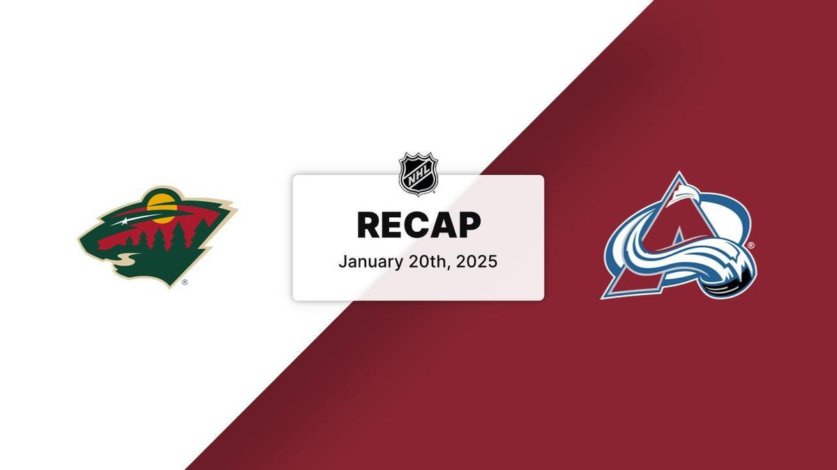 Minnesota Wild vs. Colorado Avalanche