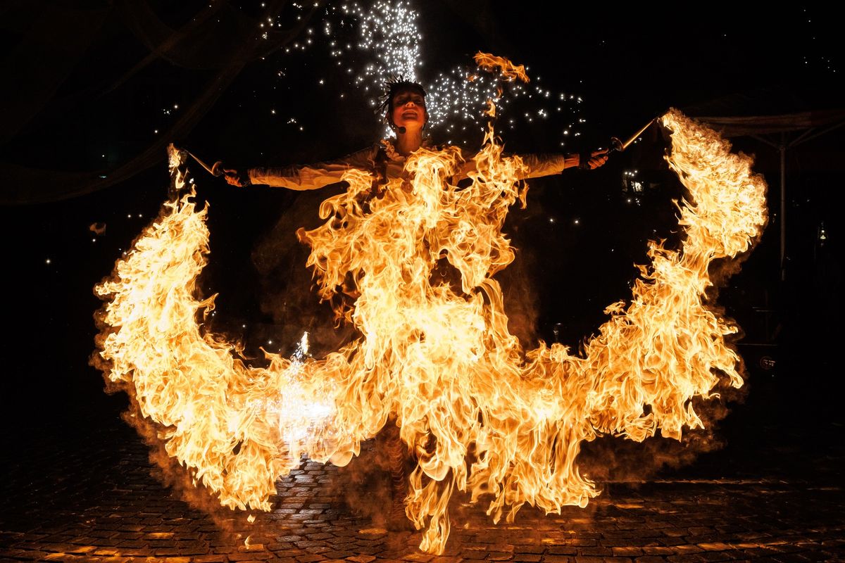 XI rahvusvaheline A-festival: Flame Rain Theatre ja Tuleteater Zerkala suur tuleetendus