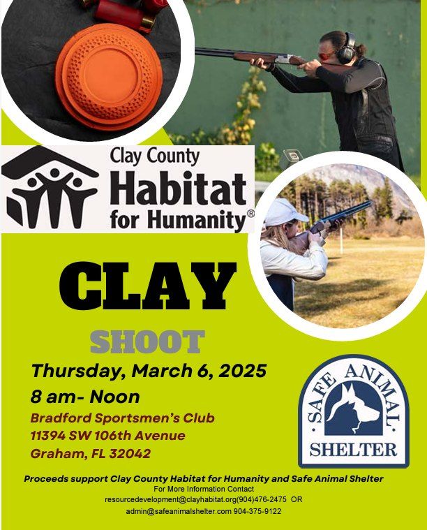 Clay Shoot for Clay County Habitat and Safe Animal Shelter