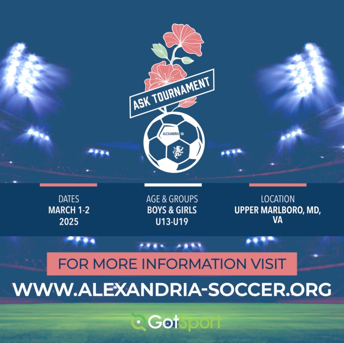 Alexandria Soccer Kickoff (ASK) 2025 | Full Sided U13-U19