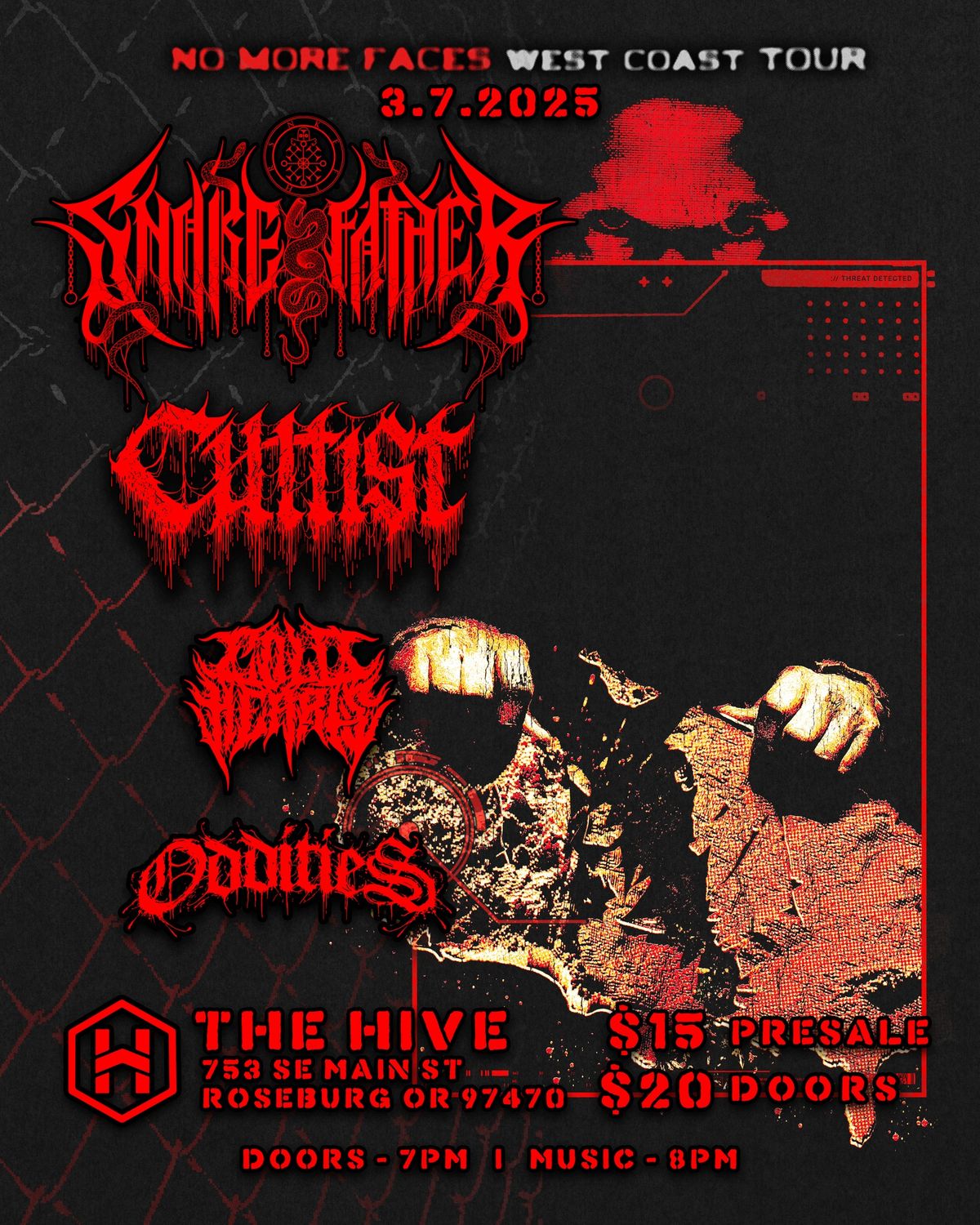 Snake Father | Cultist | Cold Hearts | Oddities LIVE at THE HIVE