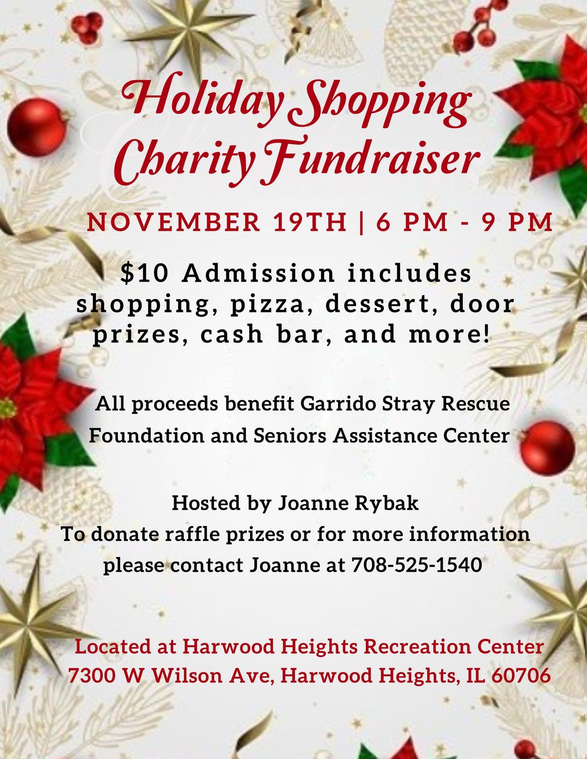 Holiday Shopping Charity Fundraiser