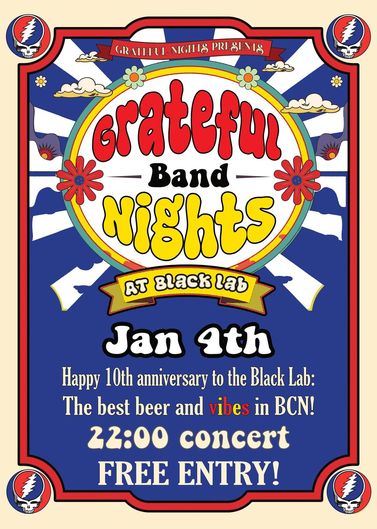 The Grateful Nights Band FREE show!