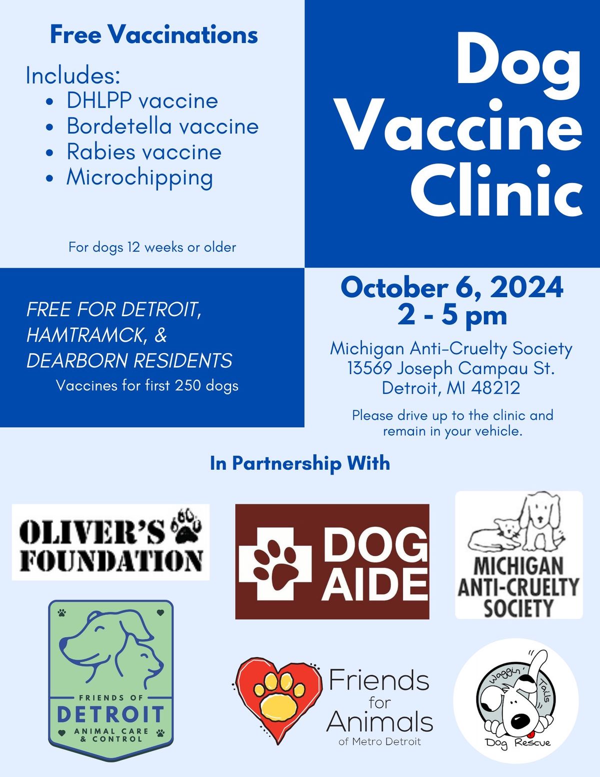 Free Dog Vaccine Clinic