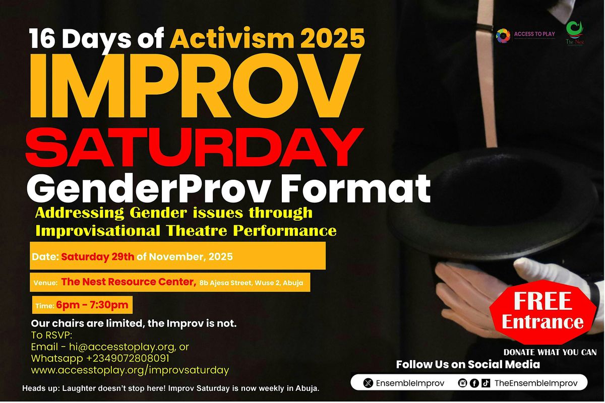 GenderProv Improv Theatre Performance  in Abuja (Saturday Improv)